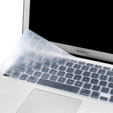Clear Silicone Keyboard Cover — MacBook 13–16" (Universal Fit)